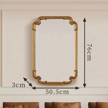 مرايا جداري باطار معدن بتصميم كلاسيك 9187