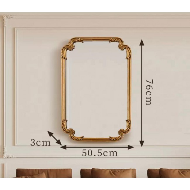 مرايا جداري باطار معدن بتصميم كلاسيك 9187