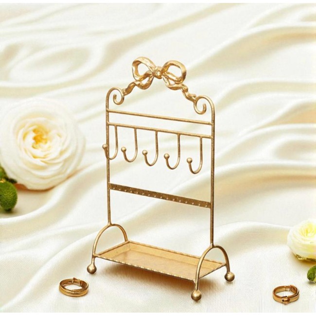 حامل اكسسورات معدن على الطراز الفكتوري فاخر 9196