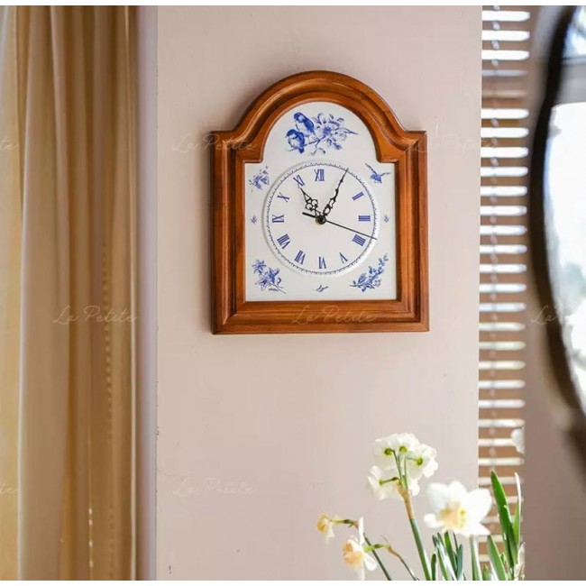 ساعه جداري كلاسيك بنقوش زهور 9185