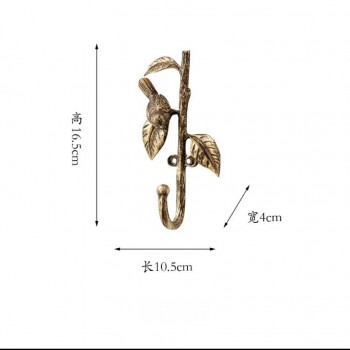 تحفه علاقة معدن ديكور حائط  بغصن بنفاصيل انيقه 9152