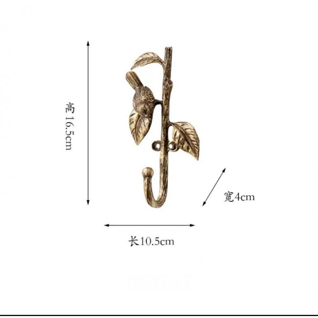 تحفه علاقة معدن ديكور حائط  بغصن بنفاصيل انيقه 9152
