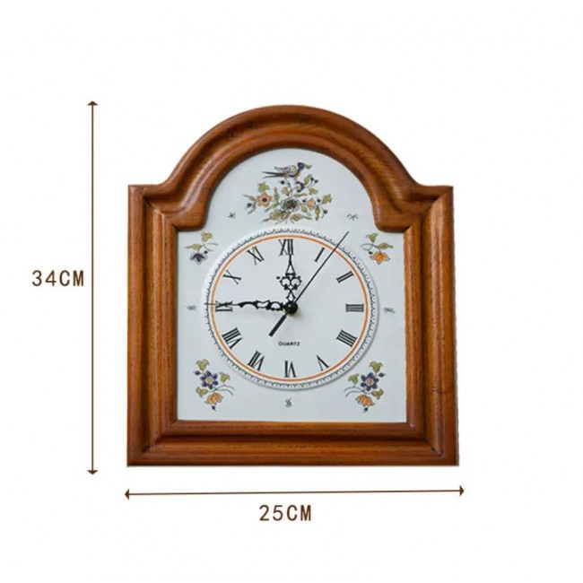 ساعه جداريه بطراز كلاسيك بنقوش ريفيه 9184