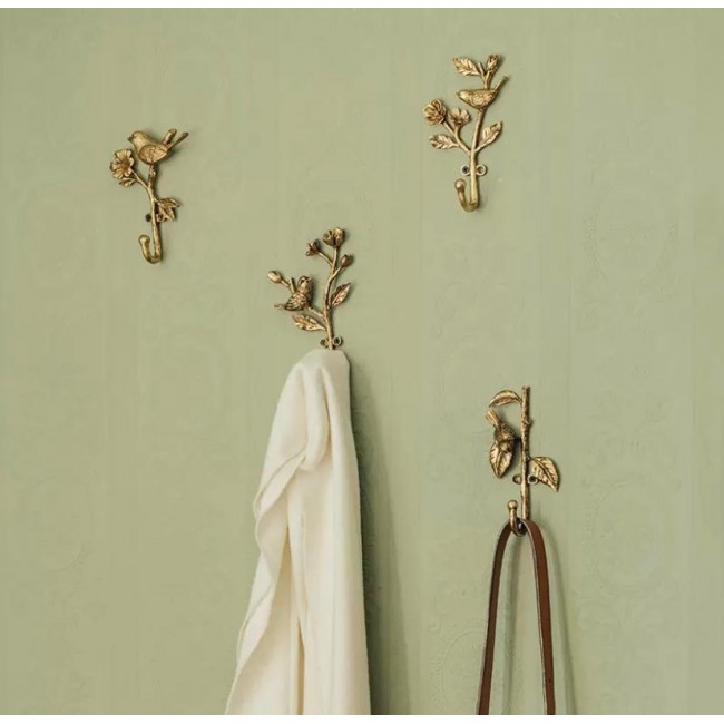 تحفه علاقة معدن ديكور حائط  بغصن بنفاصيل انيقه 9152