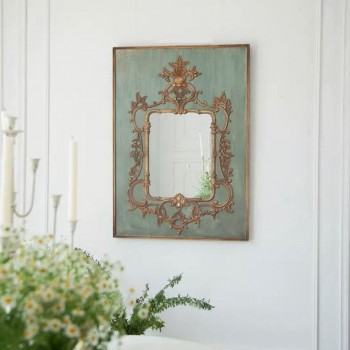 مرايا جداري باطار خشب كلاسيك بطراز اوربي 9148