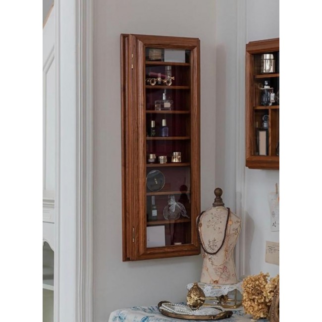 رف ديكور جدارية متعدد ارفف مصنوع من الخشب الطبيعي بطراز فرنسي 9175