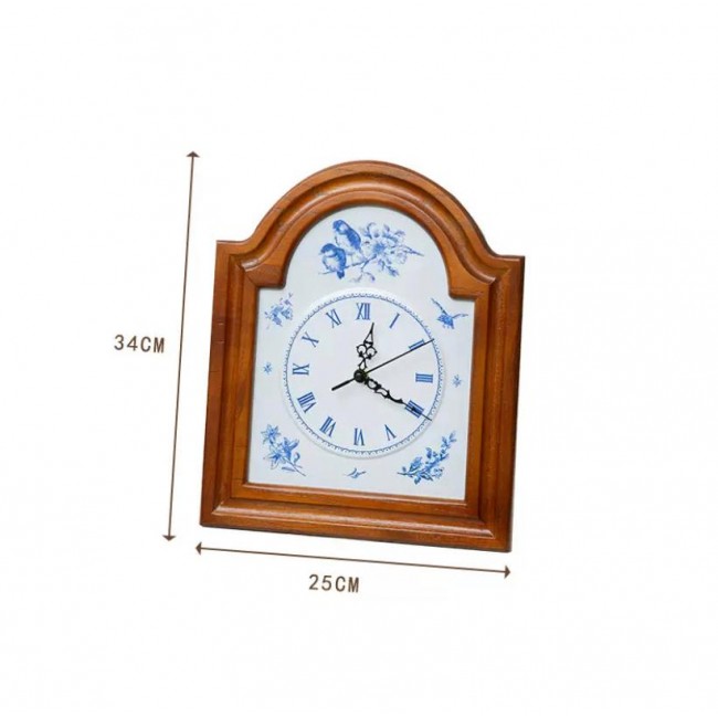 ساعه جداري كلاسيك بنقوش زهور 9185