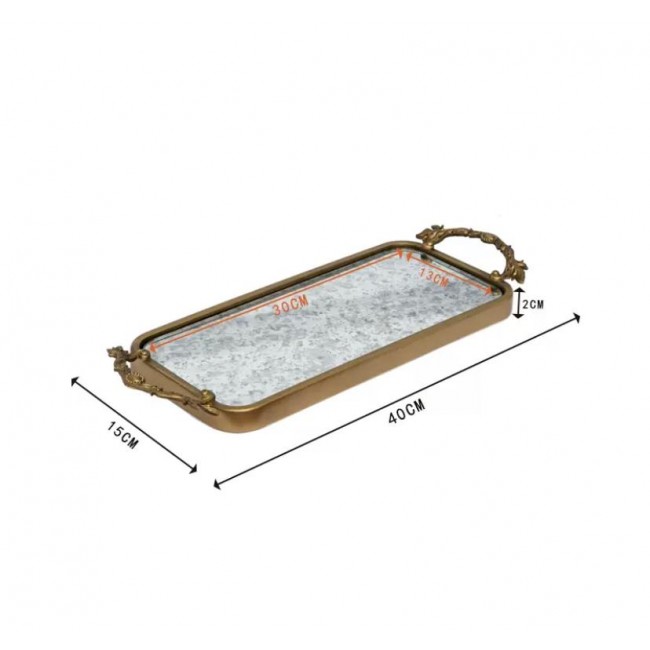 صينيه ذهبيه فاخره لتقديم بتصميم اوربي 9202