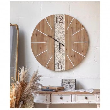 ساعه جداري مستديره مصنوع من الخشب الطبيعي بتصميم اوربي فاخر 9225 ساعه جداري مستديره مصنوع من الخشب الطبيعي بتصميم اوربي فاخر 9225