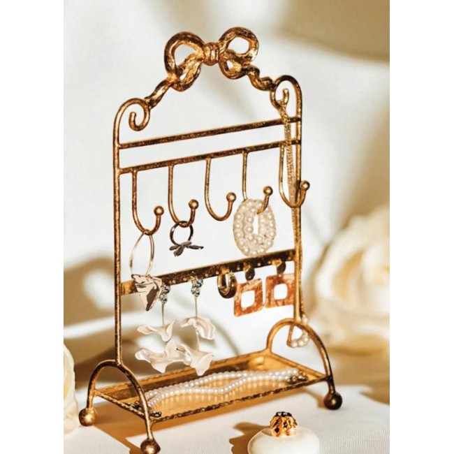 حامل اكسسورات معدن على الطراز الفكتوري فاخر 9196
