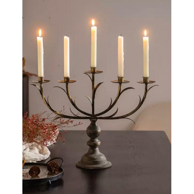 شمعدان معدن فاخر بتصميم اوربي 9239