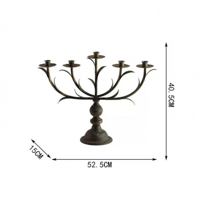 شمعدان معدن فاخر بتصميم اوربي 9239