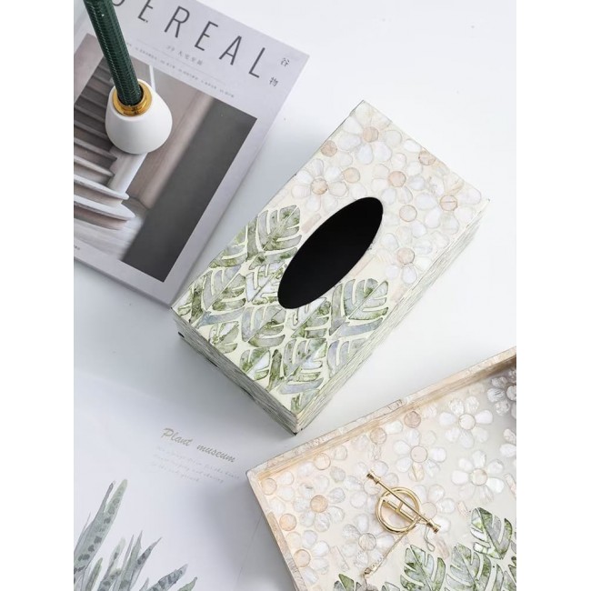 علبة مناديل جذابه مصنوع من عظم و الخشب -2386 علبة مناديل جذابه مصنوع من عظم و الخشب -2386