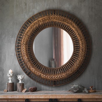 مرايا مصنوعه من الخوص والمعدن k3909 مرايا مصنوعه من الخوص والمعدن k3909