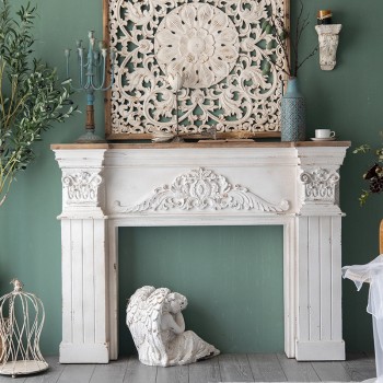 كونسول مدفأه خشب بلوط شابي شيك ستايل k3910 كونسول مدفأه خشب بلوط شابي شيك ستايل k3910