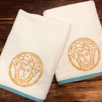 منشفه قطن تطريز حجم 143cm * 80cm