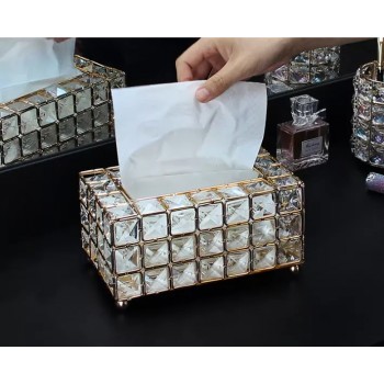 صندوق مناديل كريستال 
