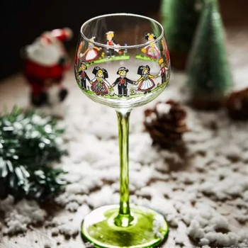 كوب زجاج بتصميم شتوي كوب زجاج بتصميم شتوي