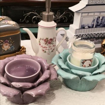 شمعدان بورسلان ورده شمعدان بورسلان ورده