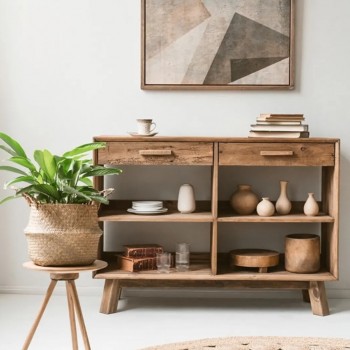 كونسول مصنوع من خشب الصنوبر الطبيعي كونسول مصنوع من خشب الصنوبر الطبيعي