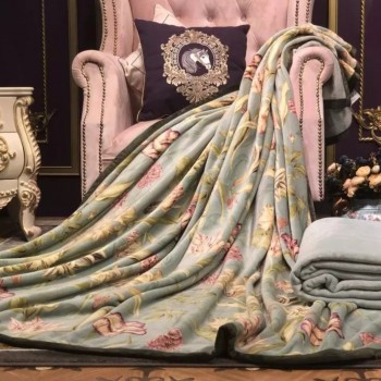 بطانيه قطن بتصميم الورود