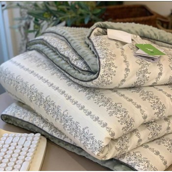 بطانيه قطنيه بستايل فرنسي فاخر L8593