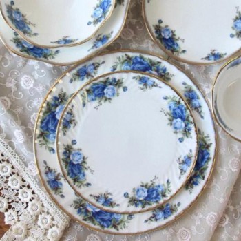 طقم صحن سراميك ملائم لتقديم مائدة العشاء بزهور ريفيه 8526