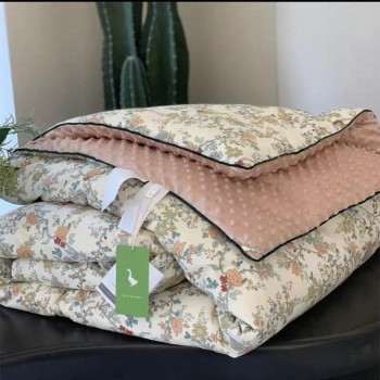 بطانيه أنيقه قطنيه ناعمه برسوم الورد ريفيه 8594