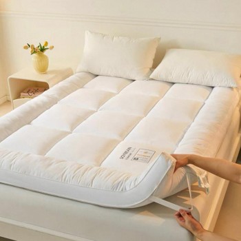 لباد سرير مبطن مضاده للبكتريا قابله لطي متوفره حجمين 8548