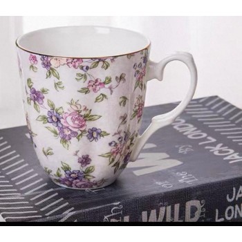 كوب سيراميك عالي الجوده نقوش الورد 8525 كوب سيراميك عالي الجوده نقوش الورد 8525