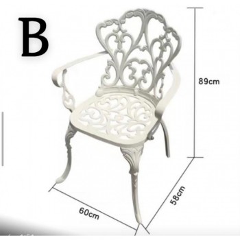 كرسي للحديقه الخارجيه مصنوعه من الالمونيوم الصلب بجوده عاليه02023