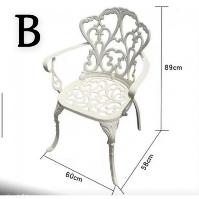 كرسي للحديقه الخارجيه مصنوعه من الالمونيوم الصلب بجوده عاليه02023