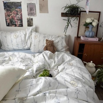 مفرش سرير قطن بتصميم فرنسي راقي نفرين8600