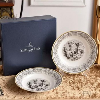 طقم صحن سيراميك من فيلروي بستايل ريفي العدد 2 L8223