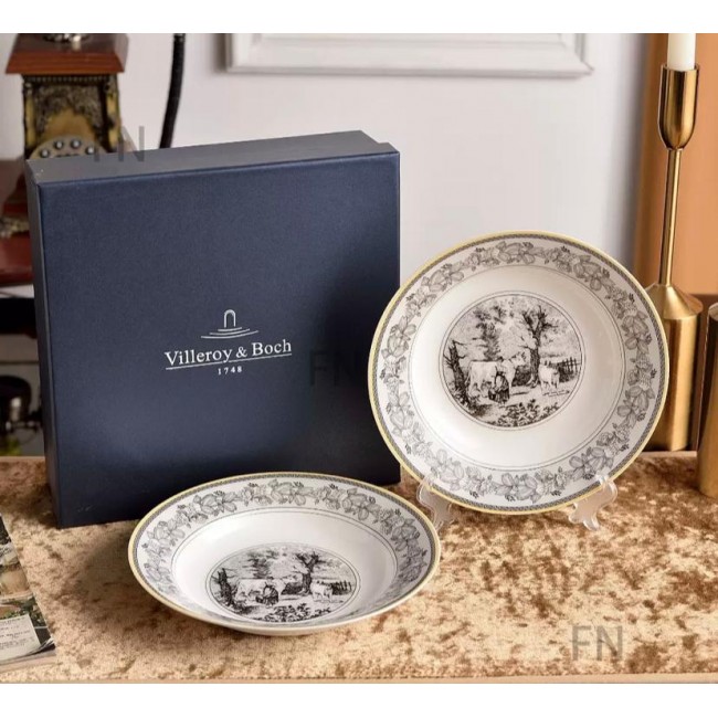 طقم صحن سيراميك من فيلروي بستايل ريفي العدد 2 L8223