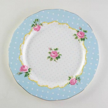 صحن سيراميك بنقوش ورود ريفيه 8540