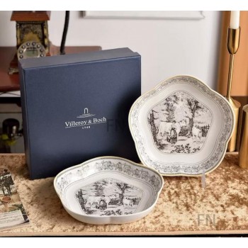 طقم صحن سيراميك فيلروي مع علبة هديه العدد 2 8222