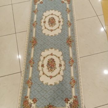 سجاد ريفي جوده عاليه بستايل أوربي باللون الازرق 8216