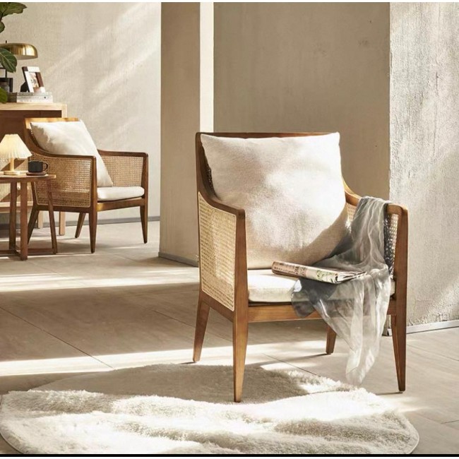 كرسي راتان مصنوع الخشب الطبيعي 7302 كرسي راتان مصنوع الخشب الطبيعي 7302