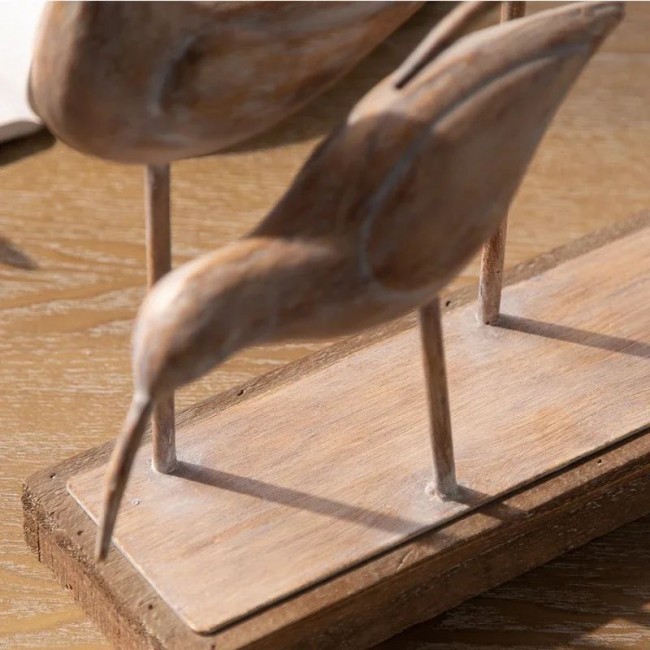 تحفه خشبيه منحوته شكل الطيور ملائم لغرفة المعيشه -L3991 تحفه خشبيه منحوته شكل الطيور ملائم لغرفة المعيشه -L3991