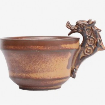 كوب قهوه بتصميم التنين من سراميك -3503