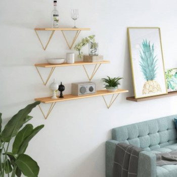 رفوف خشبيه بحوامل معدنيه رفوف خشبيه بحوامل معدنيه