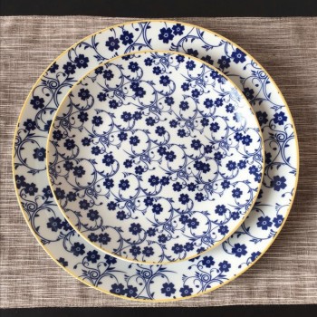 صحن تقديم بورسلان نقشه ورد