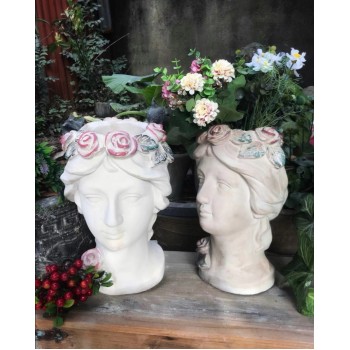 مركن نبات رأس مشغول يدويا